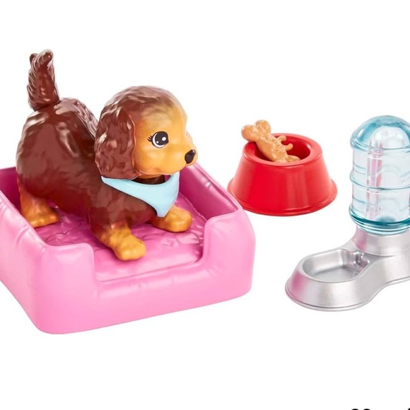 BARBIE PETS & ACCESSORIES INTERACTIVE PUPPY PLAY SET ELEVEN PIECES NWT & NIB - Picture 4 of 9